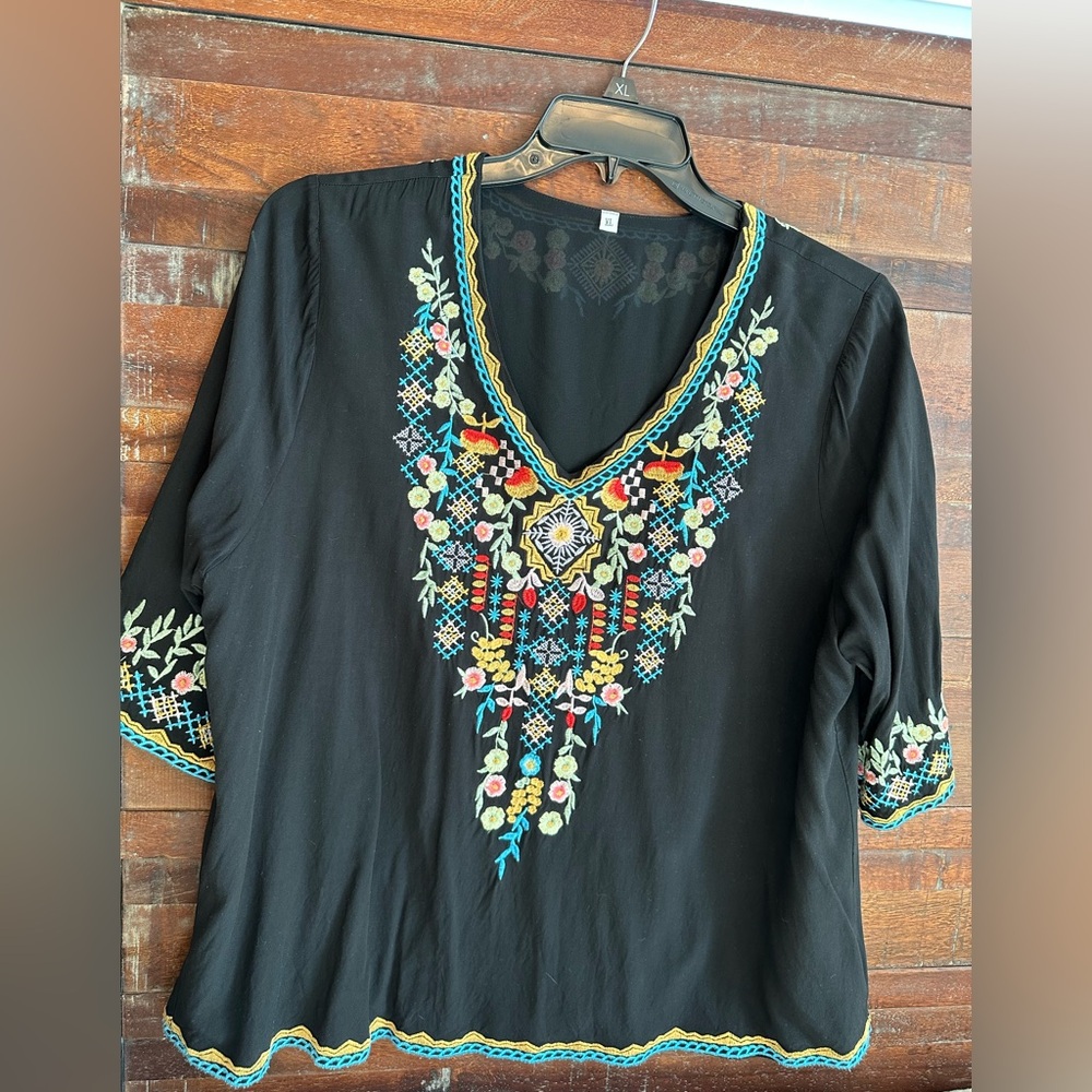 Embroidered Women's Top